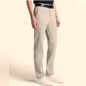 Kenneth Cole Golf Moisture Wicking UPF50 Stretch W38 L30 Stone Chinos Pants EUC‎